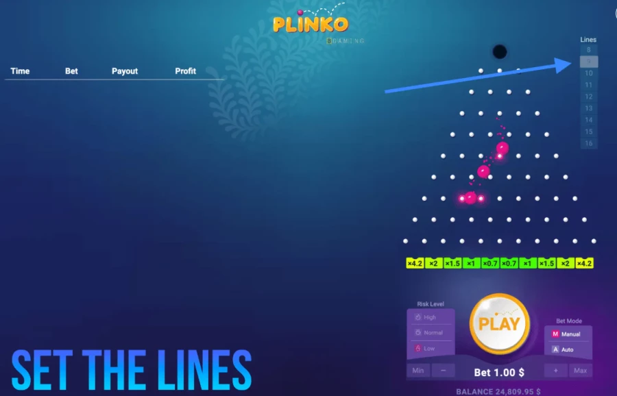 Plinko Risikoprofil anpassen